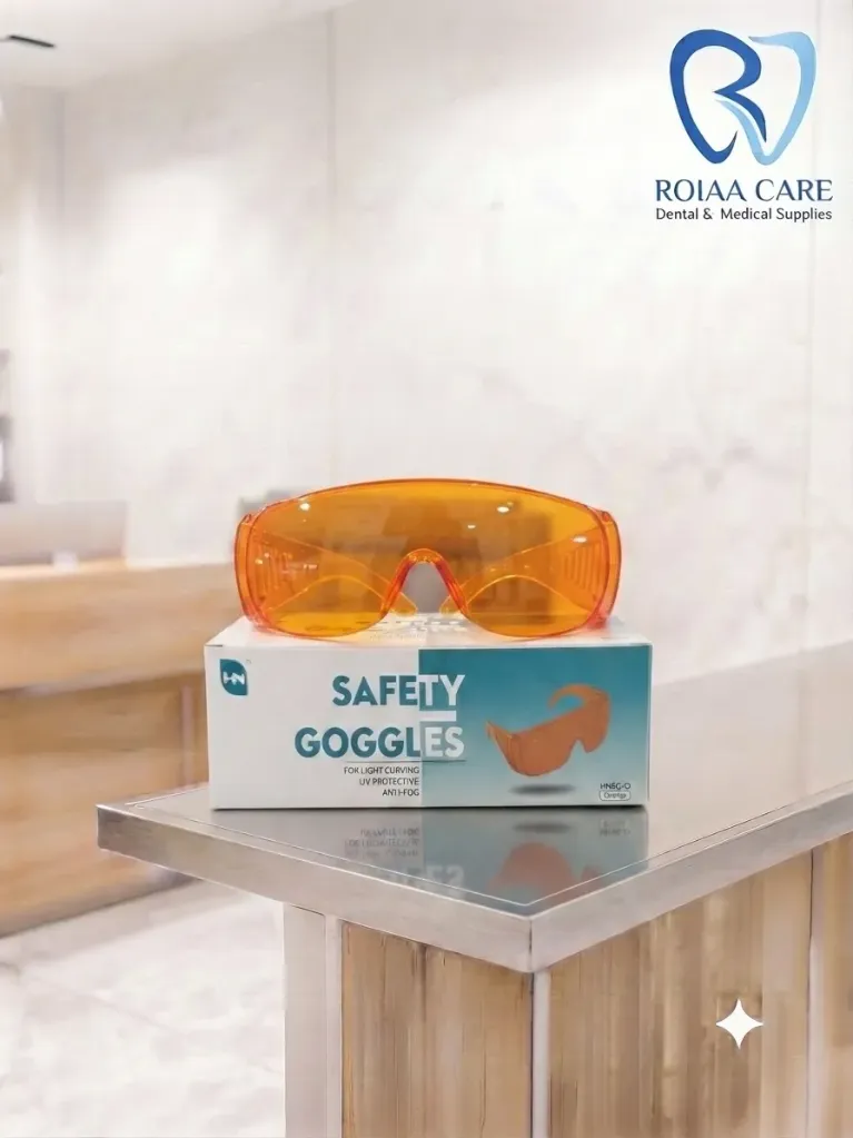 safety goggles orange