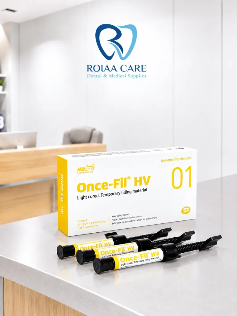 light cure temporary filling yellow
